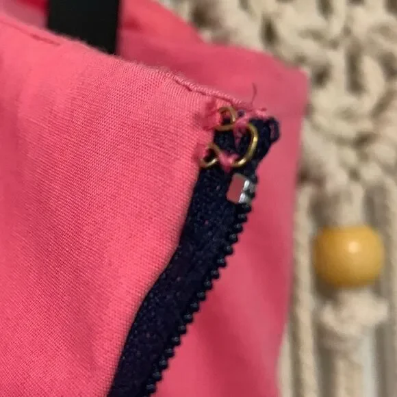 LILLY PULITZER Krissa Strapless Dress Multi Colorblock Pink Blue Size 6 - Picture 12 of 16